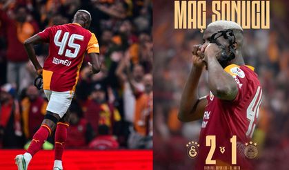 Victor Osimhen'in derbide attığı goller sonrası yaşadığı sevinçler