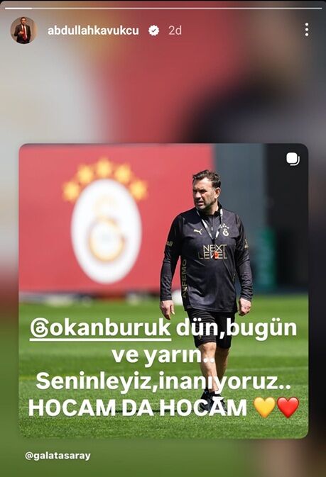 Abdullah Kavukcu'dan Okan Buruk'a Destek