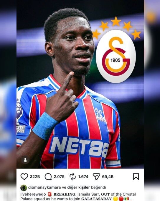 Ismaila Sarr'ın Menajerinden Galatasaray Beğenisi